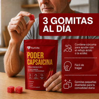 Gomitas de pimienta de cayena suplemento cardiovascular